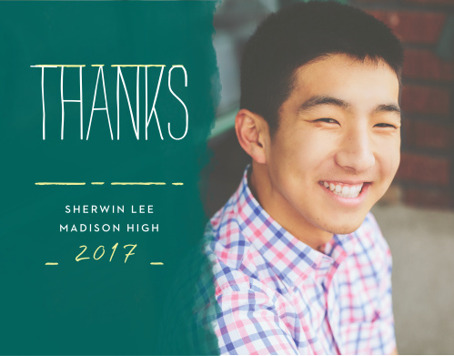 graduation thank you cards match your color style free basic