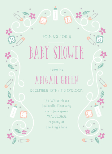 cheap baby shower invitation