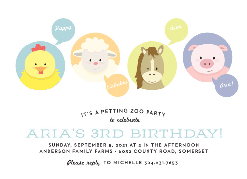 zoo birthday invitations match your color style free