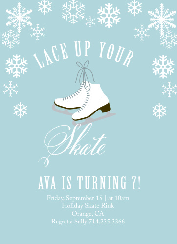 winter birthday invitations match your color style free