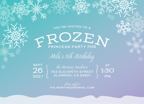 winter birthday invitations match your color style free
