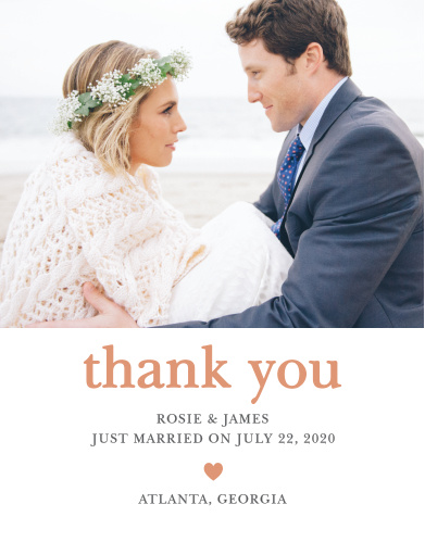 wedding thank you cards wedding thank you notes by basic invite