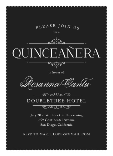 quinceañera invitations match your color style free basic invite