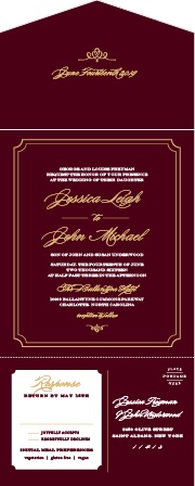 Seal and Send Wedding Invitations, All-in-One Wedding Invitations ...
