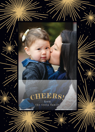 foil stamped holiday christmas cards gold silver basic invite