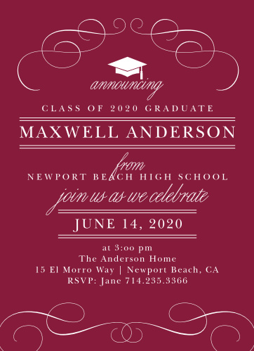 2019 graduation announcements invitations for high school and college