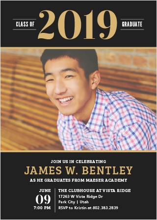 2019 graduation announcements invitations for high school and college