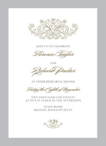 vintage damask wedding invitations by basic invite