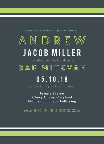bar mitzvah invitations match your colors style free basic invite