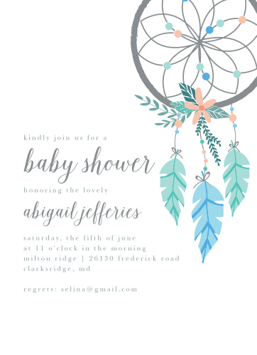 Dream Catcher Baby Shower Invitations By Basic Invite Unique Dream Catcher Baby Shower Invitations Dream Catcher Baby Shower Invitations By Basic Invite Unique Dream Catcher Baby Shower Invitations
