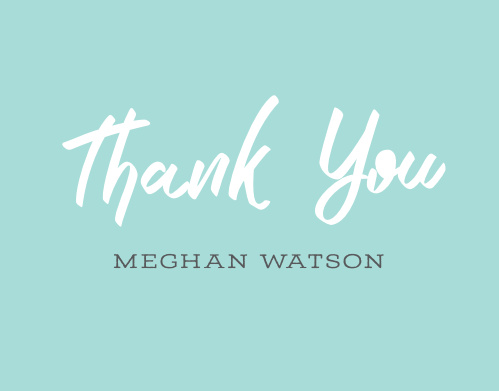 Thank You Cards & Thank You Notes | Match Your Color & Style Free ...