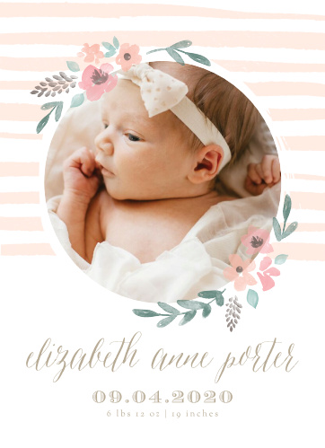 baby girl birth announcements photo and no photo announcements