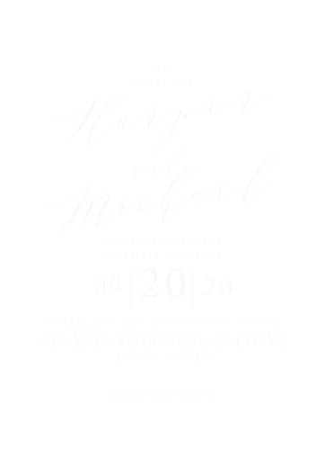 Modern Calligraphy Clear Wedding Invitations Modern Calligraphy Clear Wedding Invitations