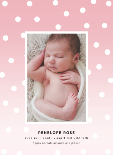 baby girl birth announcements photo and no photo announcements
