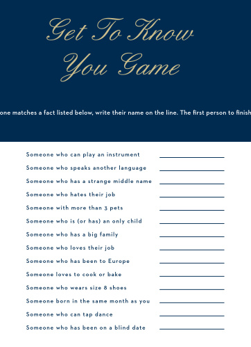 royal script boy baby shower bingo by basic invite