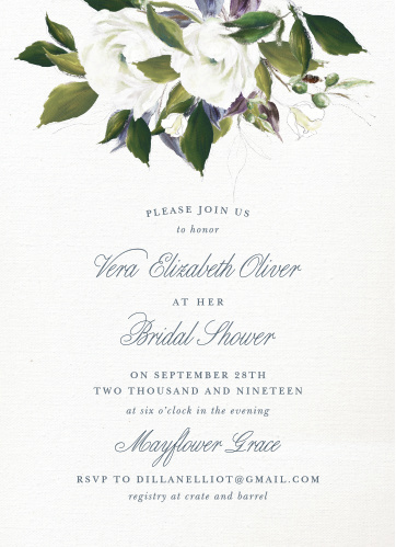 bridal shower invitations templates match your color style free