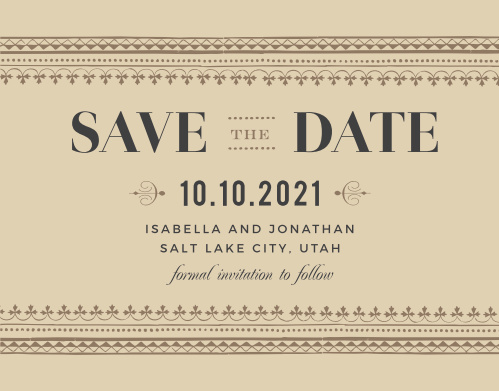 save the date postcards match your colors style free basic invite