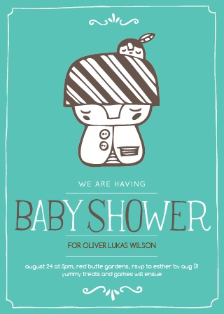 Indian Baby Shower Invitations - Match Your Color &amp; Style Free!