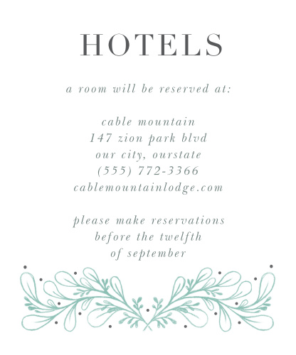 customizable wedding accommodation cards by basic invite