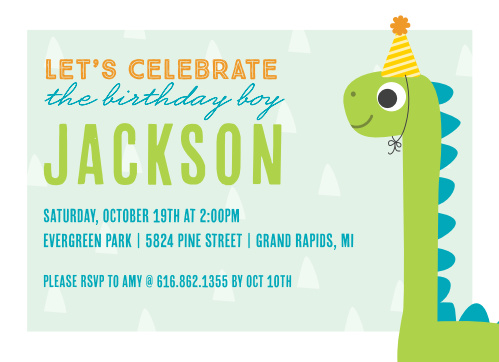 dino party children s birthday party invitations by basic invite
