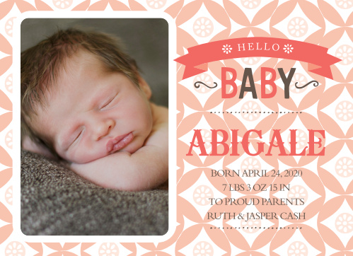 baby girl birth announcements photo and no photo announcements