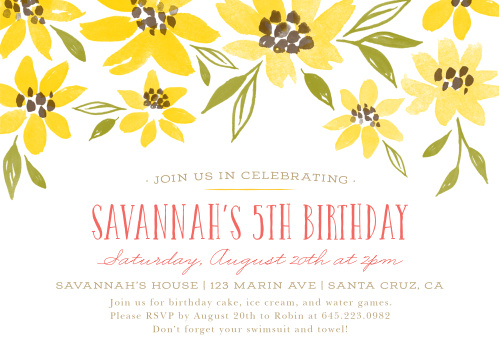 kids birthday invitations kids birthday party invites basic invite