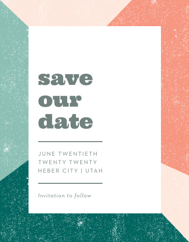 no photo save the date cards match your color style free