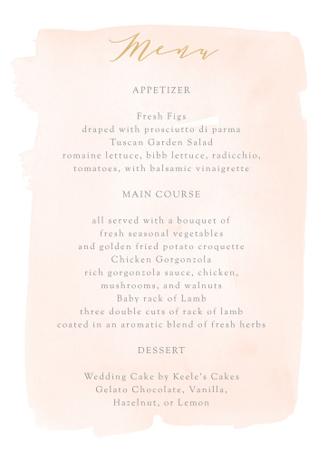 wedding menus design your menu instantly online basic invite
