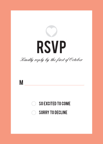 The Modern Triple Hearts Save-the-Date Cards by Basic Invite