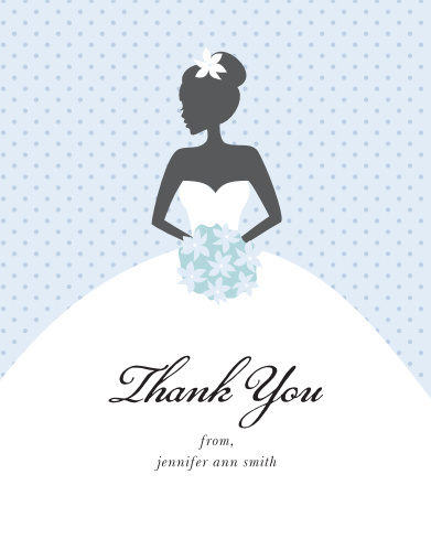 wedding shower thank you card
