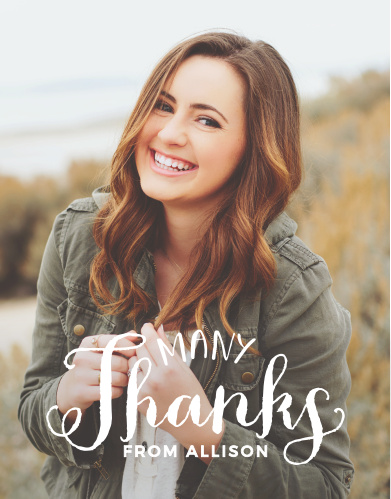graduation thank you cards match your color style free basic