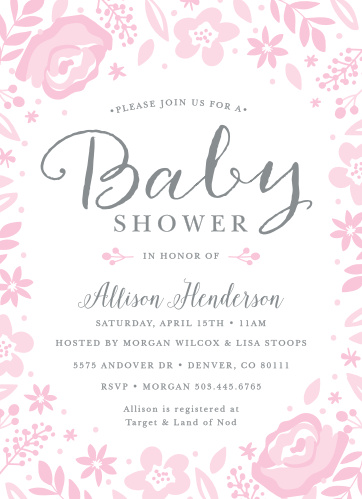 Baby Shower Invitations | 40% Off Super Cute Designs - Basic Invite