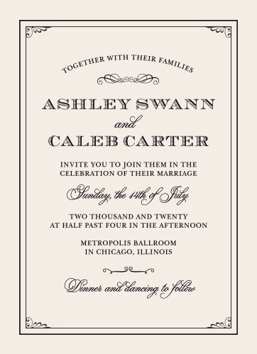 victorian wedding invitations match your color style free
