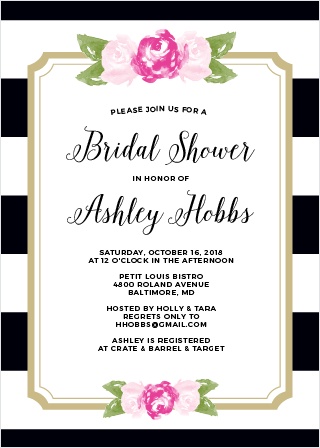 Bride To Be Bridal Shower Invitations 2