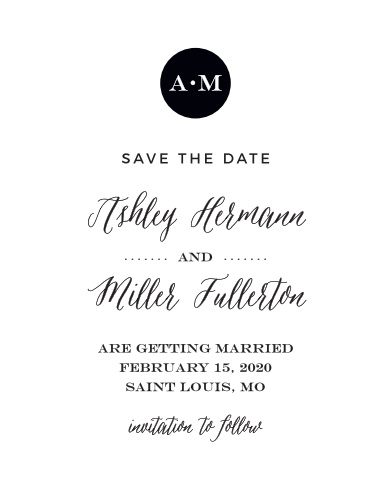 no photo save the date cards match your color style free