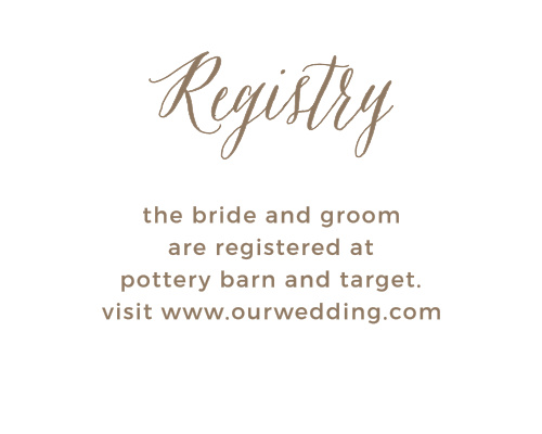 wedding registry cards