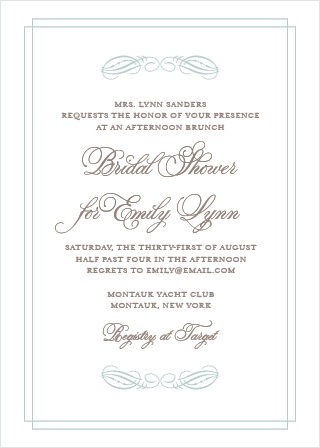 Emily Swash Wedding Invitations by Basic Invite