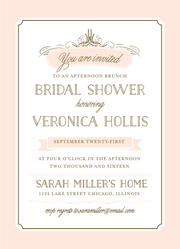 cheap bridal shower invite