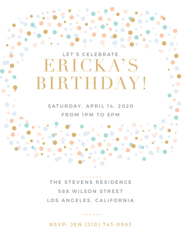 brithday invatations